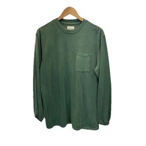 Aime Leon Dore Sweatshirt Mens M‎ Crewneck Pocket pullover cotton casual green